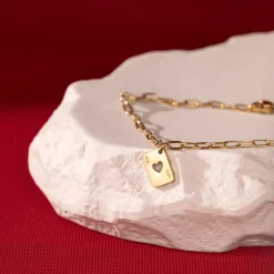Ace Up the Sleeve Bracelet Gold