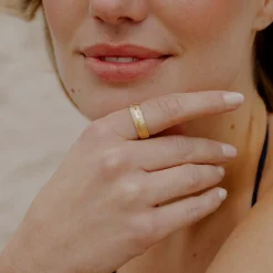 Ammonite Shell Ring Gold