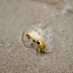 Ammonite Shell Ring Gold