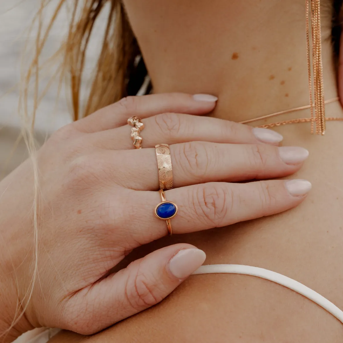 Ammonite Shell Ring Roségold