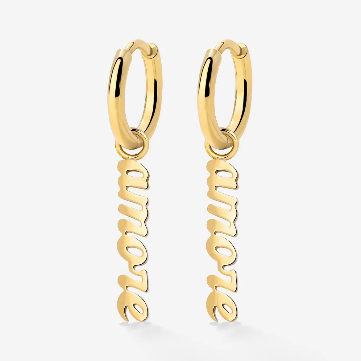 Amore puro Hoop Set Small Gold
