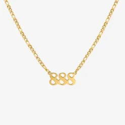 Angel Number Necklace Gold - 111