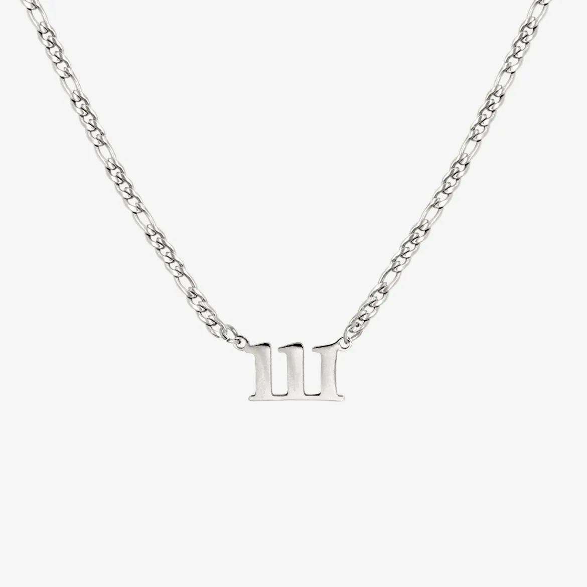 Angel Number Necklace Silber - 111
