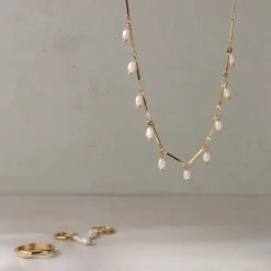 Annes Authentic Pearl Choker Silber