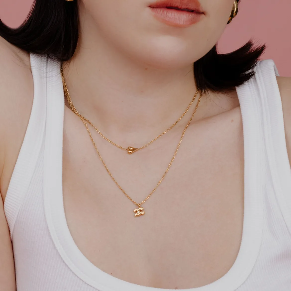 Aquarius Bubble Necklace Roségold