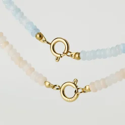 Blushstone Charm Necklace Gold