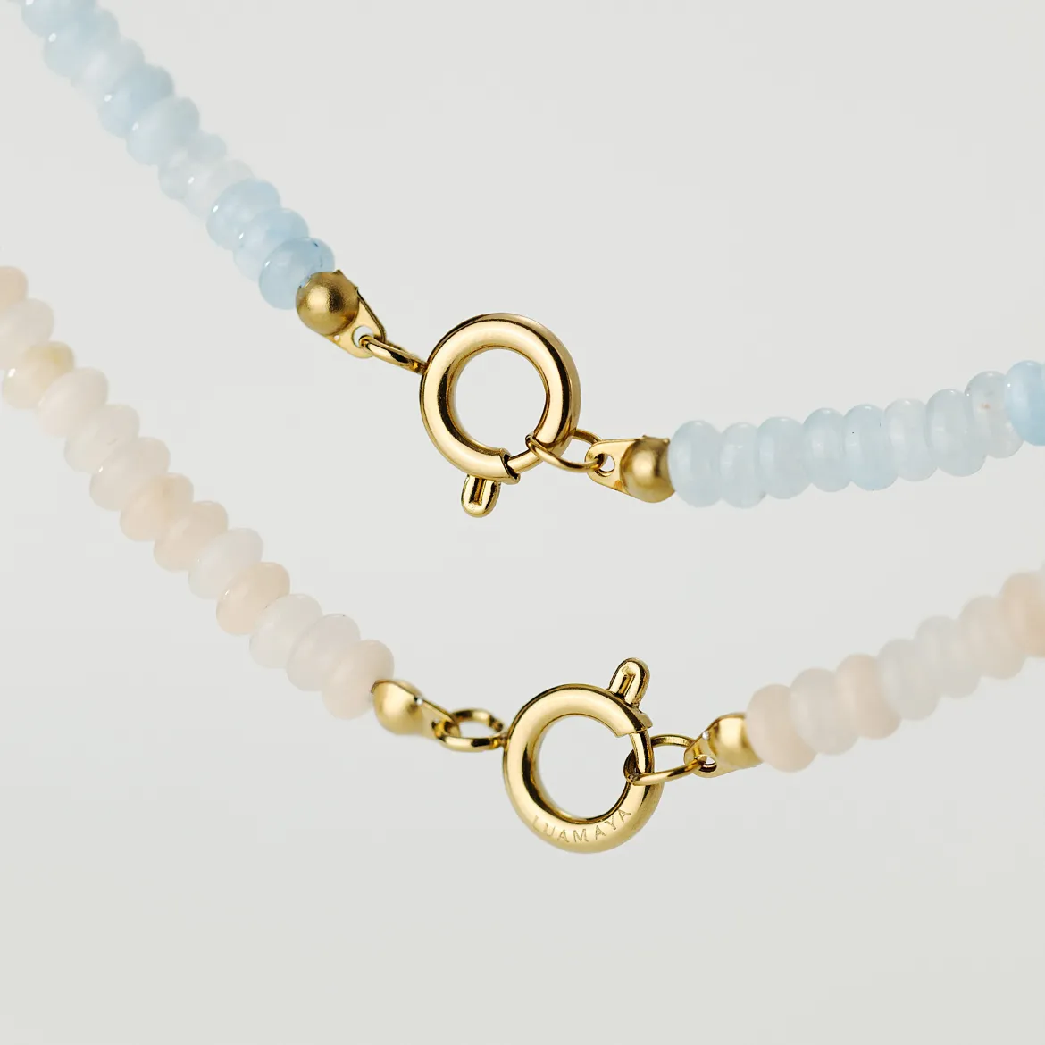 Blushstone Charm Necklace Roségold