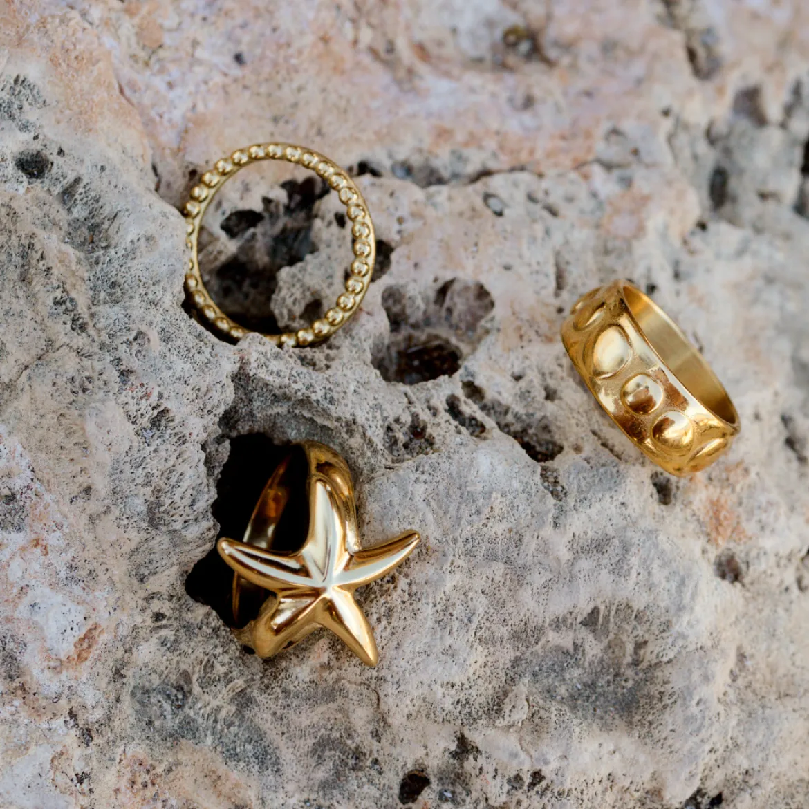 Boho Dots Ring Roségold