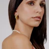 Bold Croissant Studs Gold