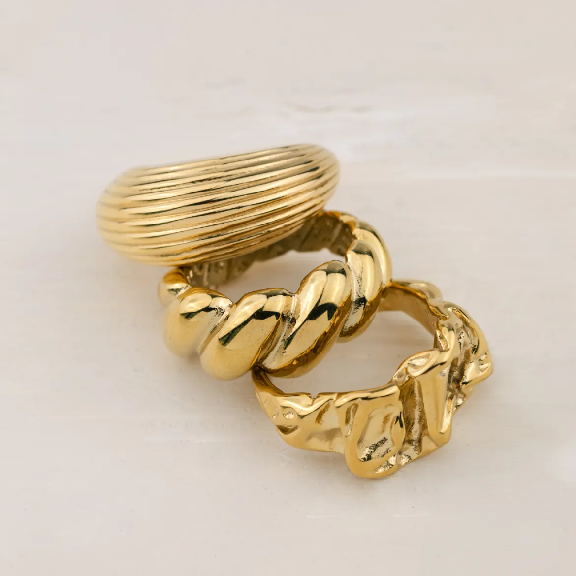 Bold Twist Ring Roségold