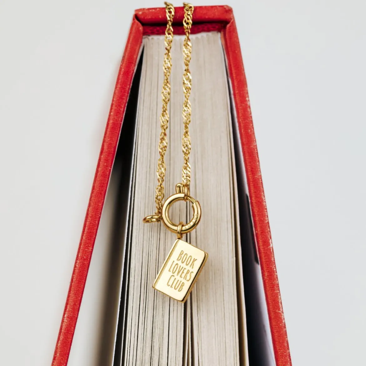 Book Lovers Club Singapore Chain Necklace Set Silber
