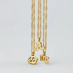 Cancer Bubble Necklace Gold