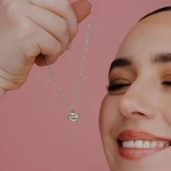 Cancer Bubble Necklace Silber