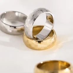 Chequer Ring Gold