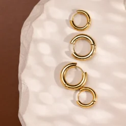 Chunky Lover Hoop Bundle Small Silber