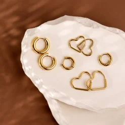 Chunky Lover Hoop Bundle Small Silber