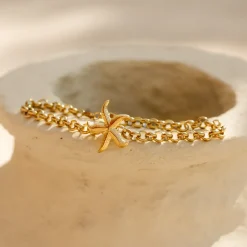 Chunky Starfish Bracelet Roségold