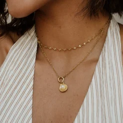 Classic Chain Charm Necklace Set