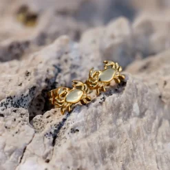 Crab Chaser Studs Silber