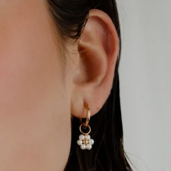 Daisy Hoop Set Small Roségold