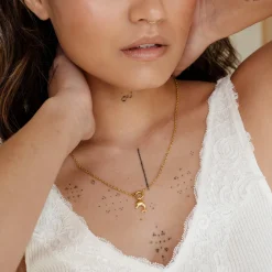 Dolphin Classic Chain Necklace Set Gold