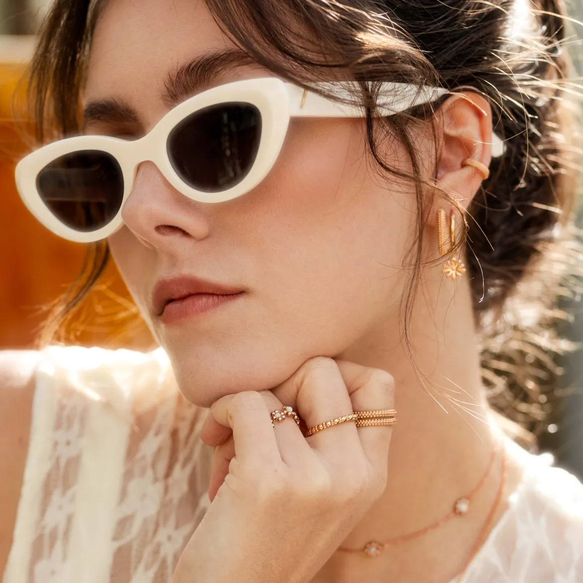 Dotted Ring Roségold