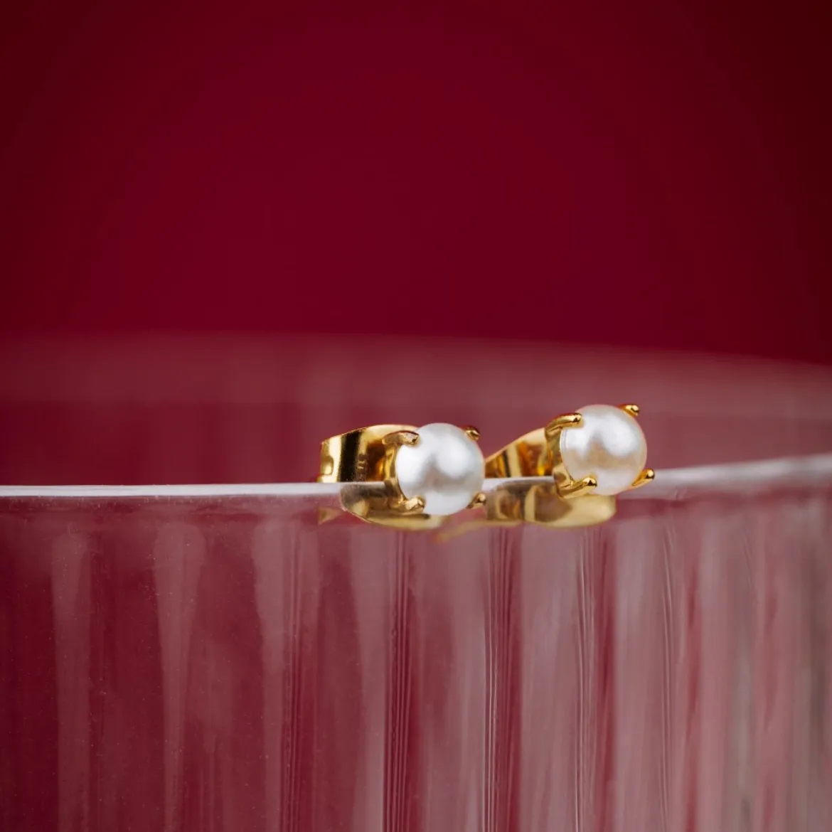 Dream Pearl Studs Roségold
