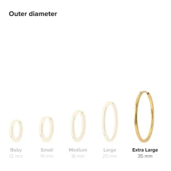 Extra Large Hoops Roségold