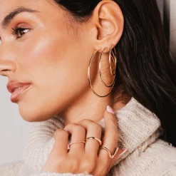 Extra Maxi Hoops Roségold