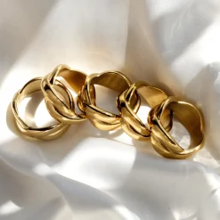Female DNA Ring Roségold