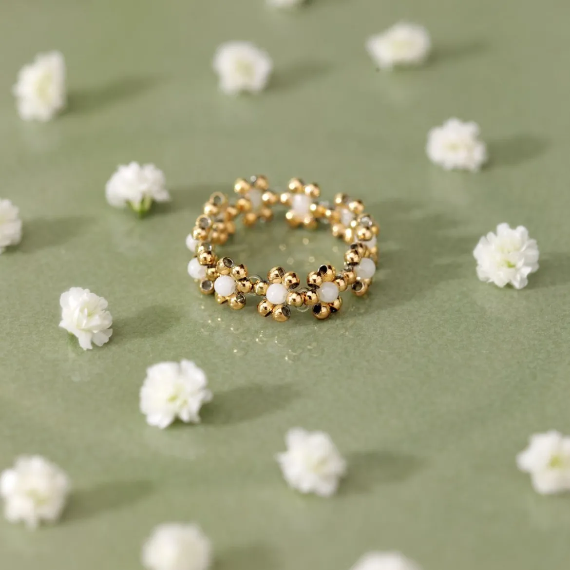 Flowery Ring Gold