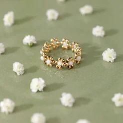 Flowery Ring Roségold