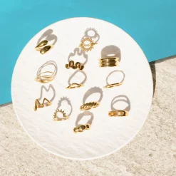 Flowing Gap Ring Silber