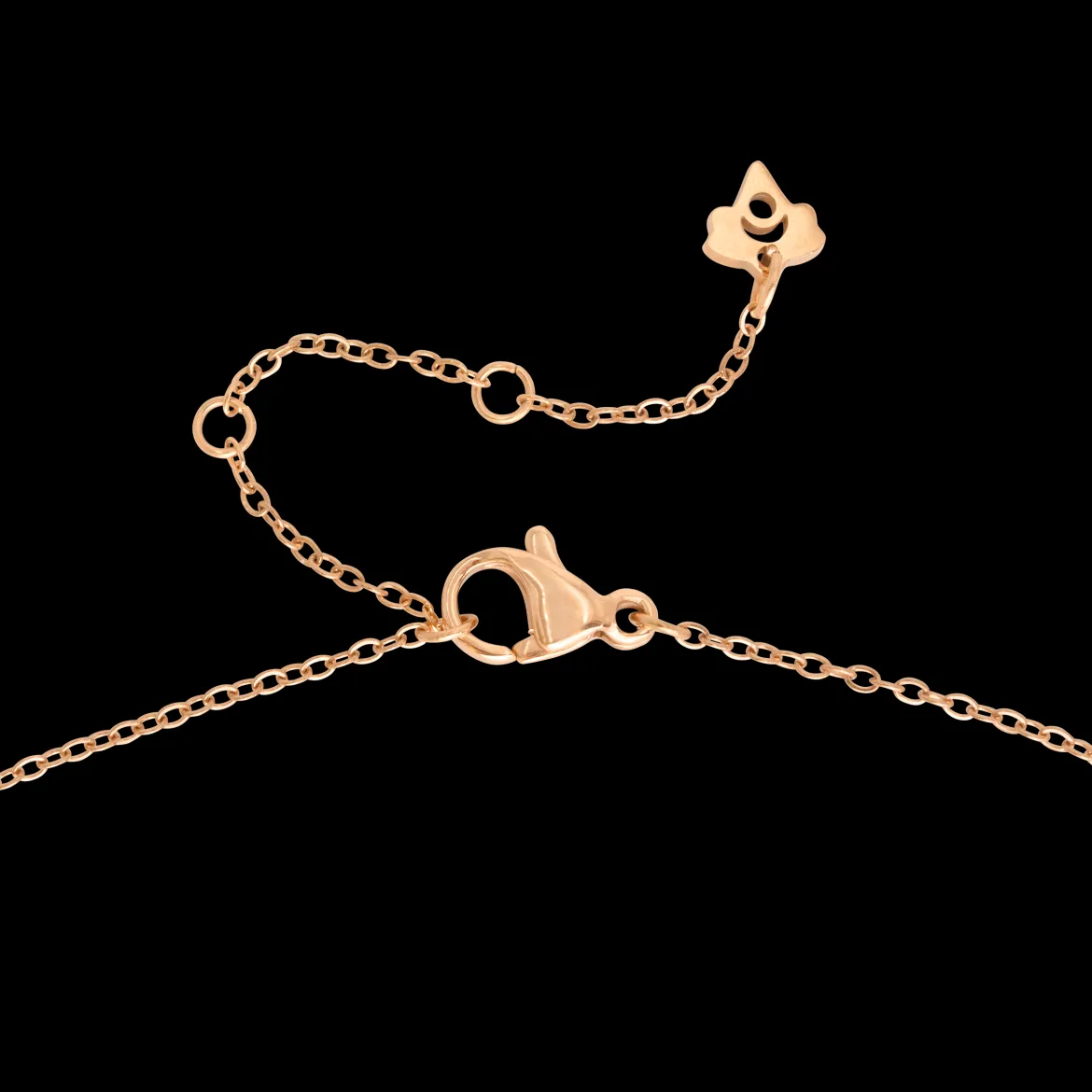 Flowy Heart Necklace Bundle Roségold