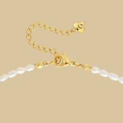 Fluidity Pearl Necklace Gold