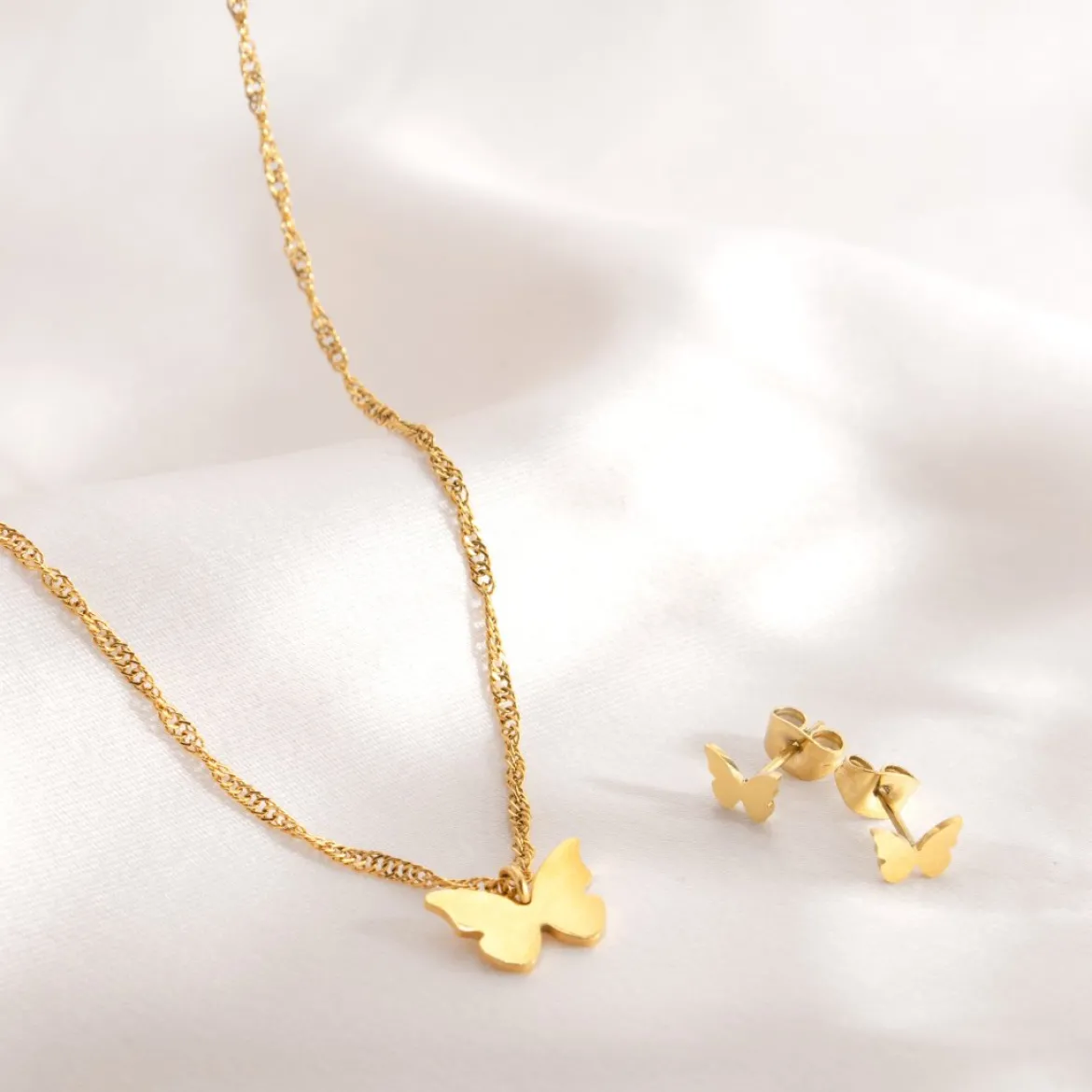 Flutterby Necklace Roségold