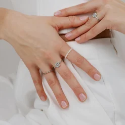 Forever Blue Daisy Ring Silber - 50