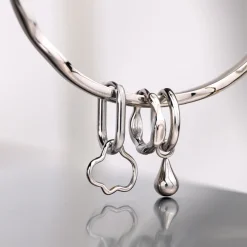Forming Fluids Oval Hoop Set Baby Silber