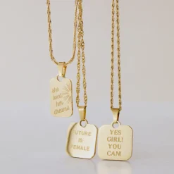 Future is female Necklace Silber
