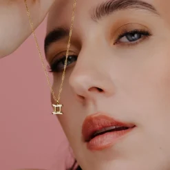 Gemini Bubble Necklace Gold