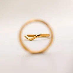 Gentle Curve Ring Silber