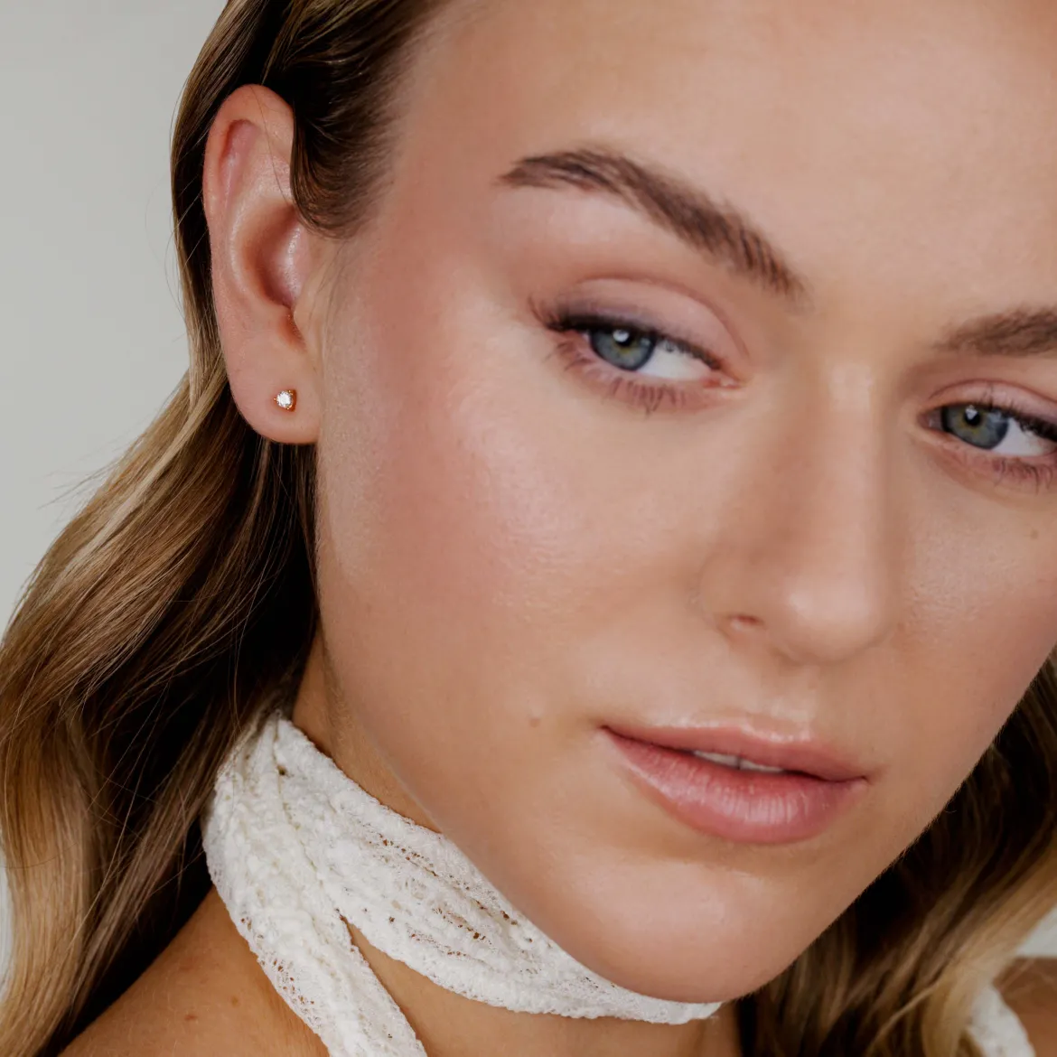 Glimmer Studs Roségold