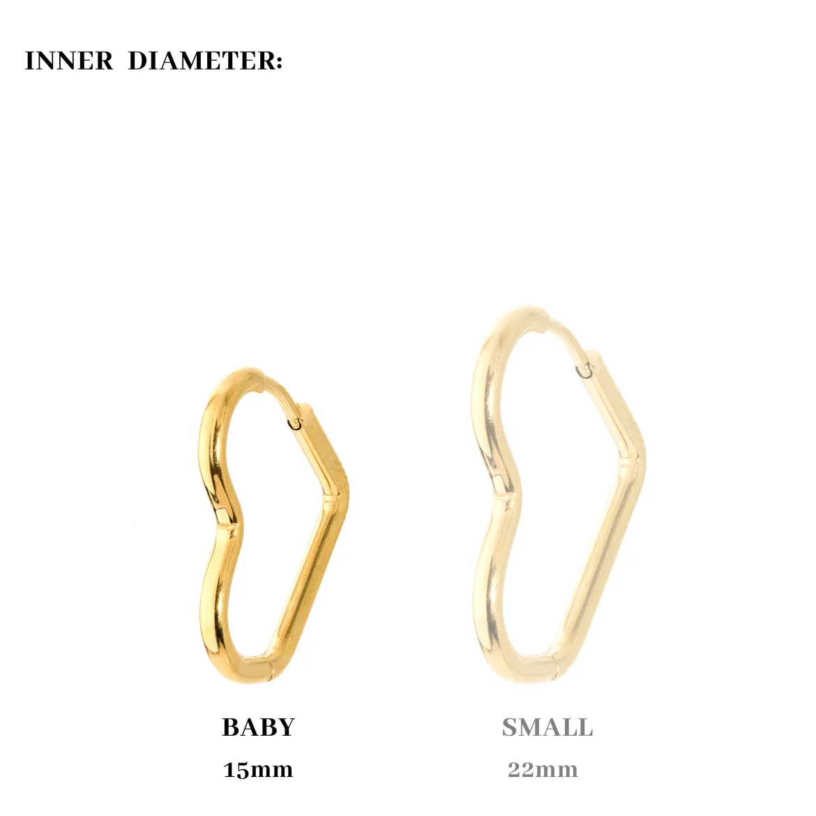 Heartily Hoops Small Gold