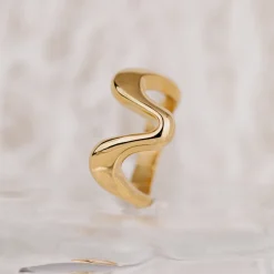 High 'n' Low Ring Silber