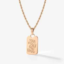 Hot girls are loud Necklace Roségold