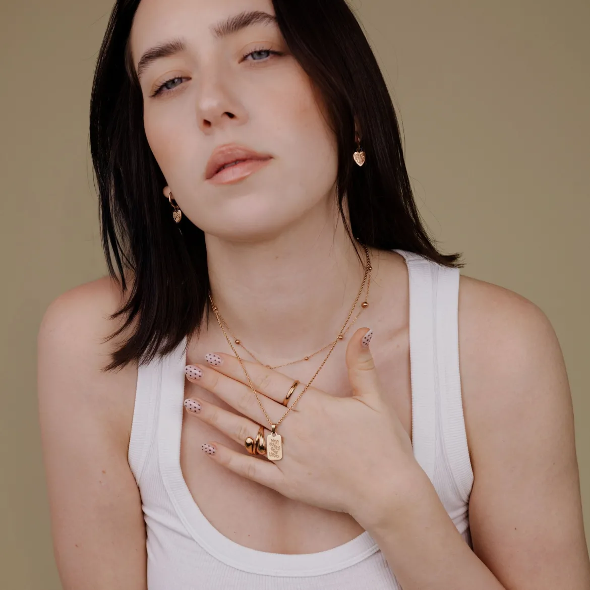 Hot girls are loud Necklace Roségold