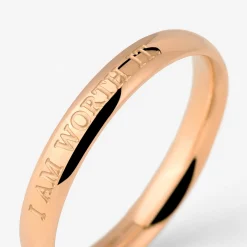 I am worth it Ring Roségold