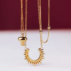 Icicle Necklace Gold