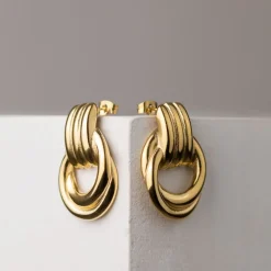 Infinity Loop Hoops Silber