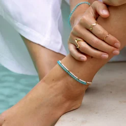 Into the Blue Anklet Gold